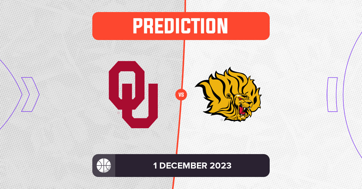 Oklahoma vs ArkansasPine Bluff Prediction and Tips 1 December 2023