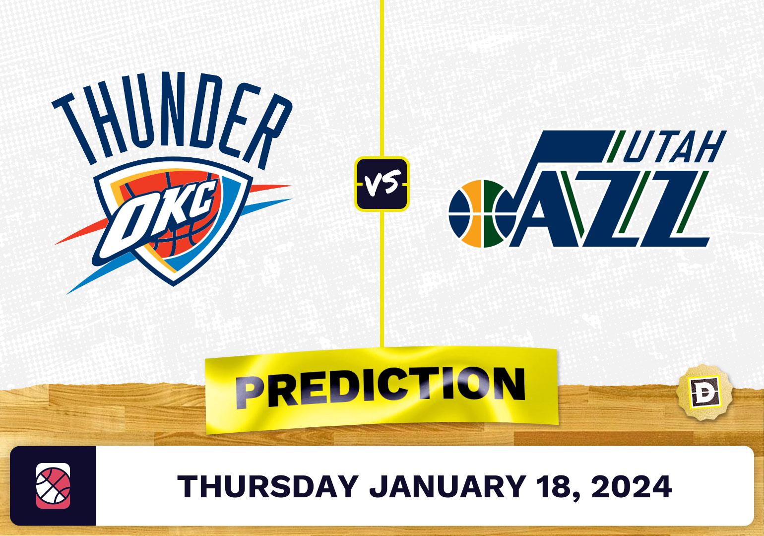 Oklahoma City Thunder vs. Utah Jazz Prediction, Odds, NBA Picks