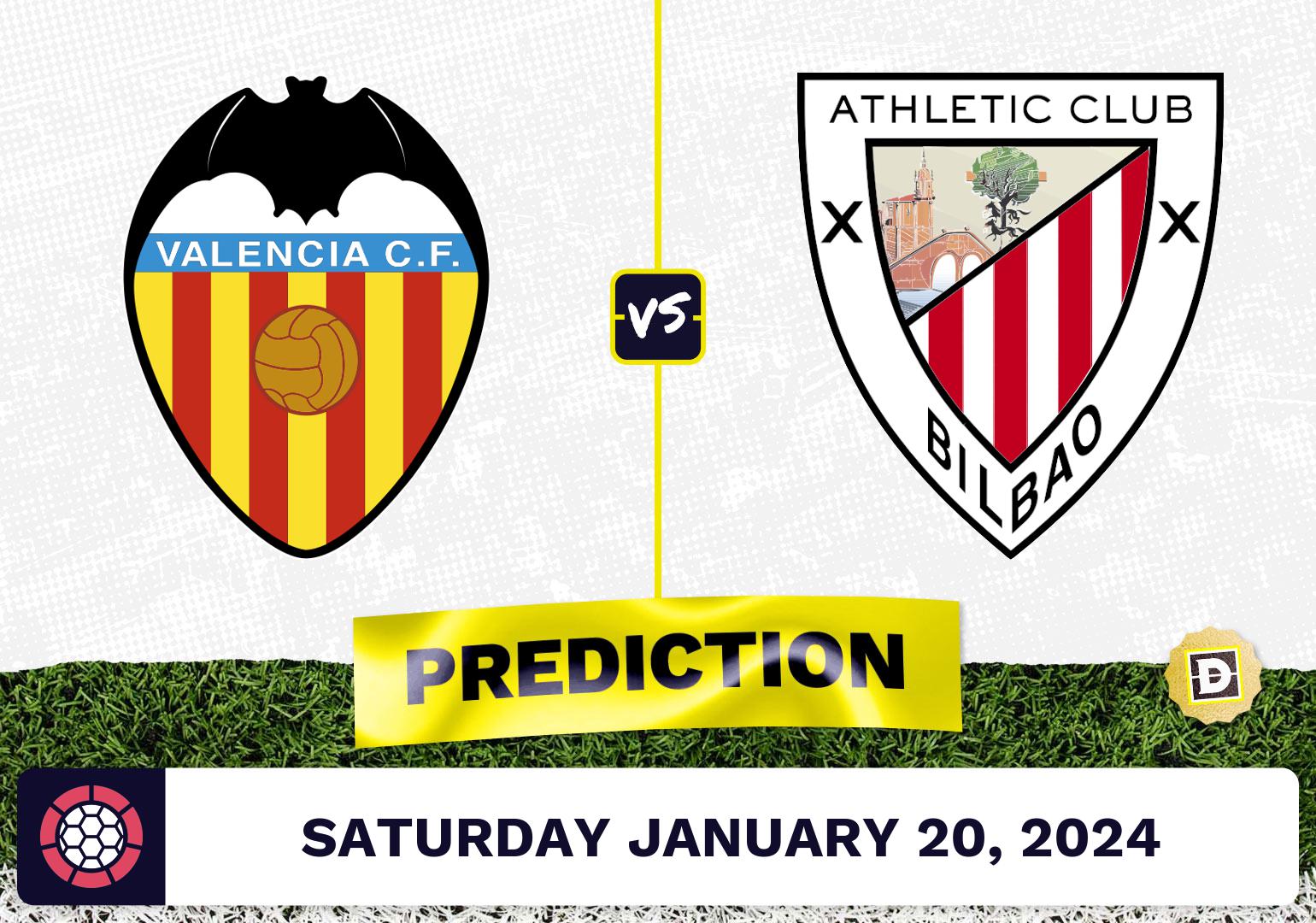 Valencia vs. Athletic Bilbao Prediction, Odds, La Liga Picks [1/20/2024]