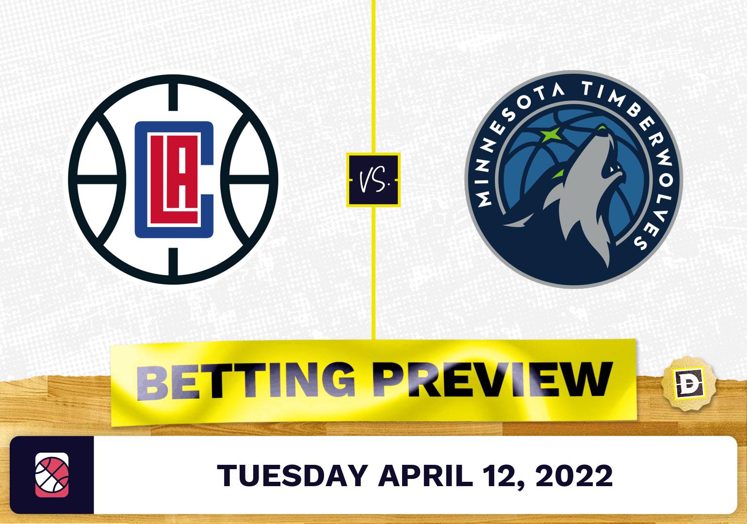 Clippers vs. Timberwolves Prediction and Odds Apr 12, 2022
