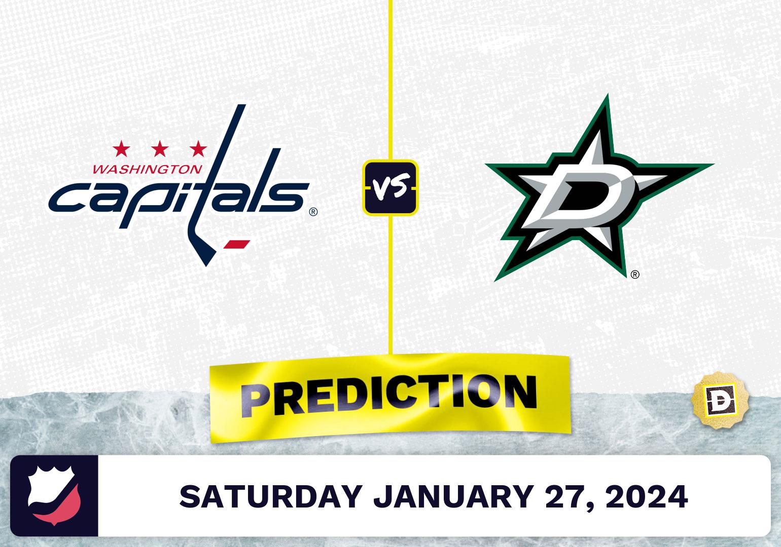 Washington Capitals vs. Dallas Stars Prediction, Odds, NHL Picks [1/27