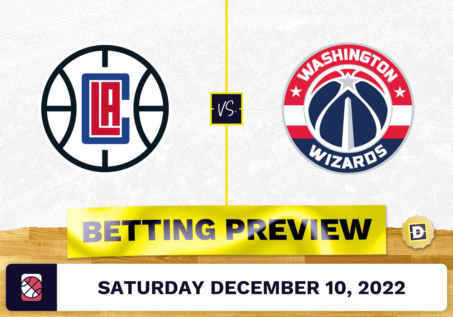 Clippers vs. Wizards Prediction and Odds - Dec 10, 2022