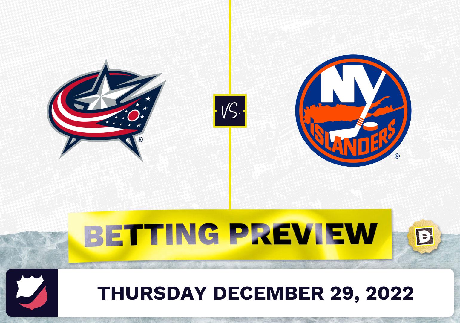 Blue Jackets vs. Islanders Prediction and Odds Dec 29, 2022