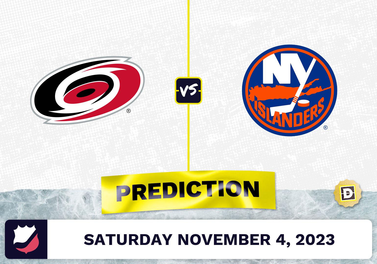 Hurricanes vs. Islanders Prediction and Odds November 4, 2023