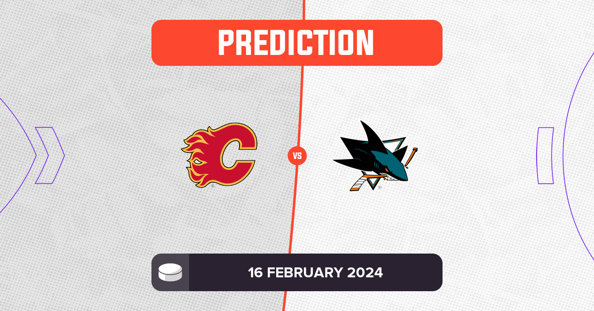 Flames vs Sharks Prediction and NHL Tips - 16 February 2024