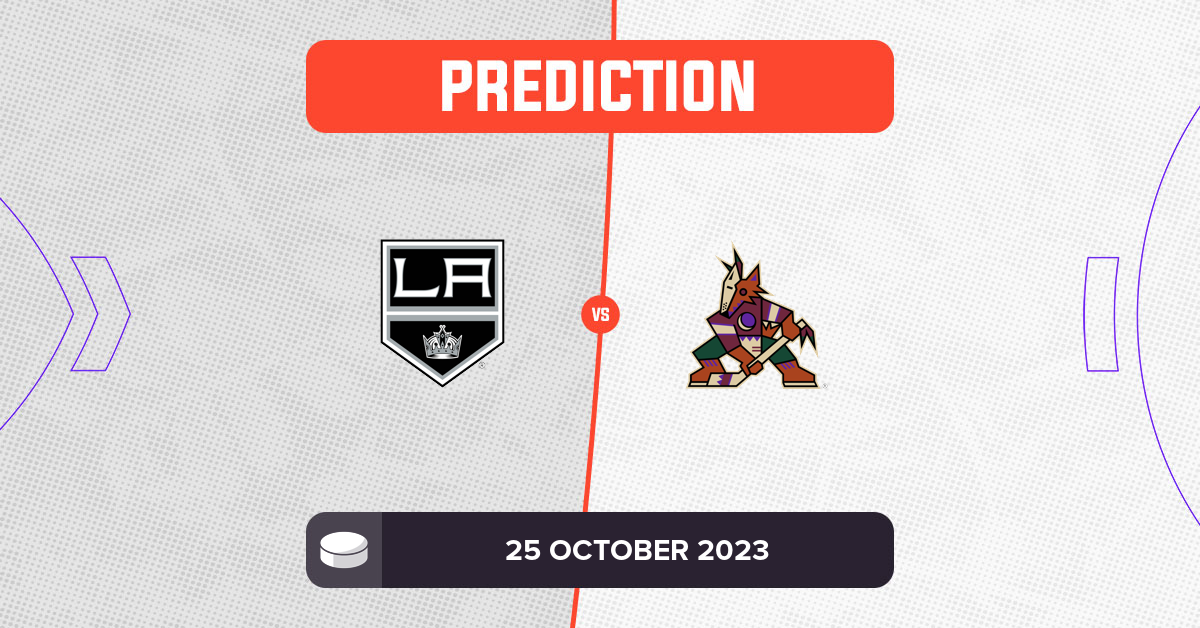 Kings vs Coyotes Prediction and NHL Tips 25 October 2023