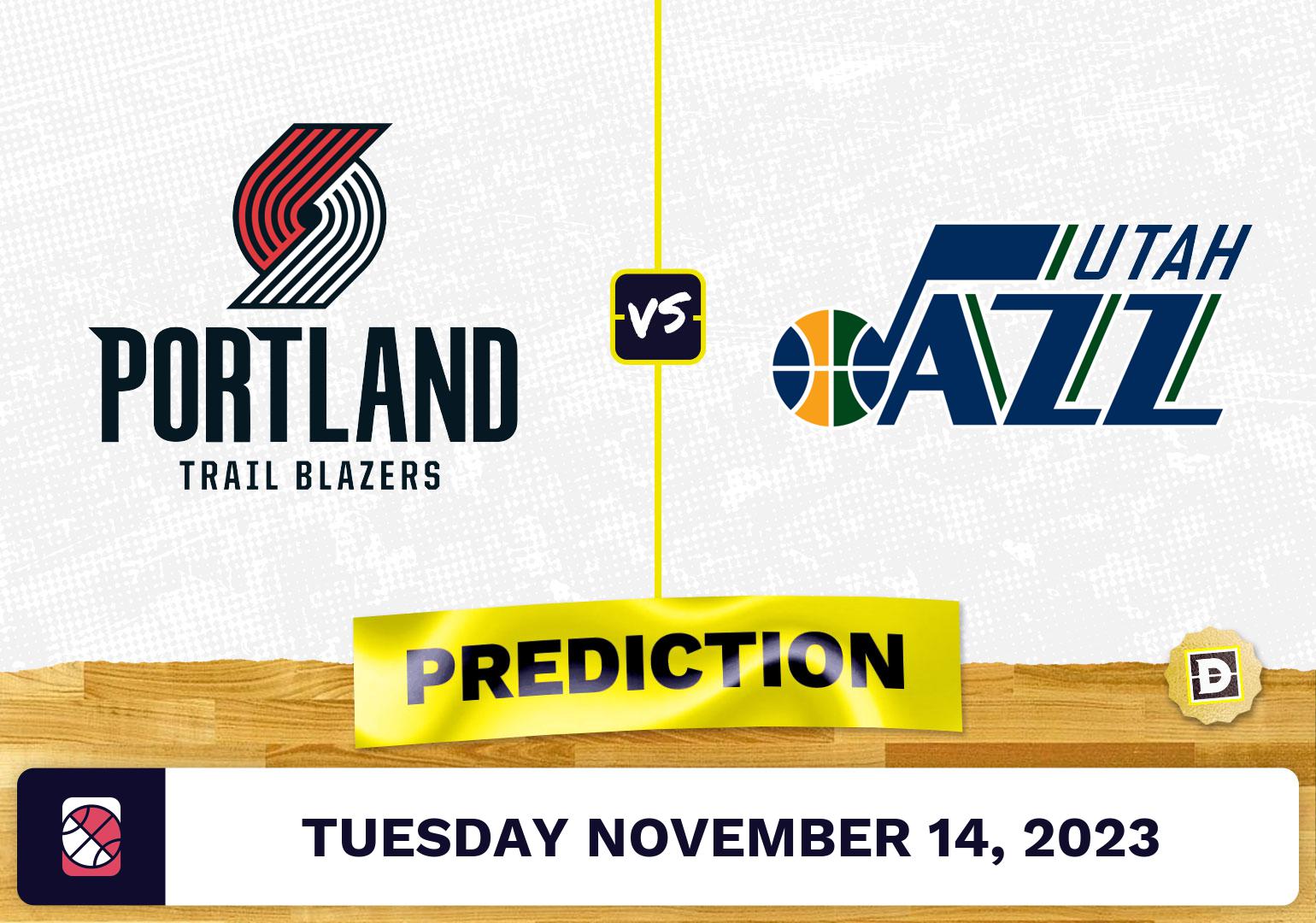Trail Blazers vs. Jazz Prediction and Odds - November 14, 2023