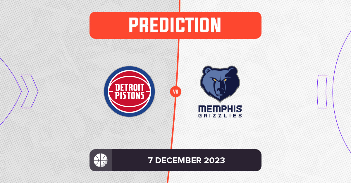 Pistons vs Grizzlies Prediction and NBA Tips 7 December 2023