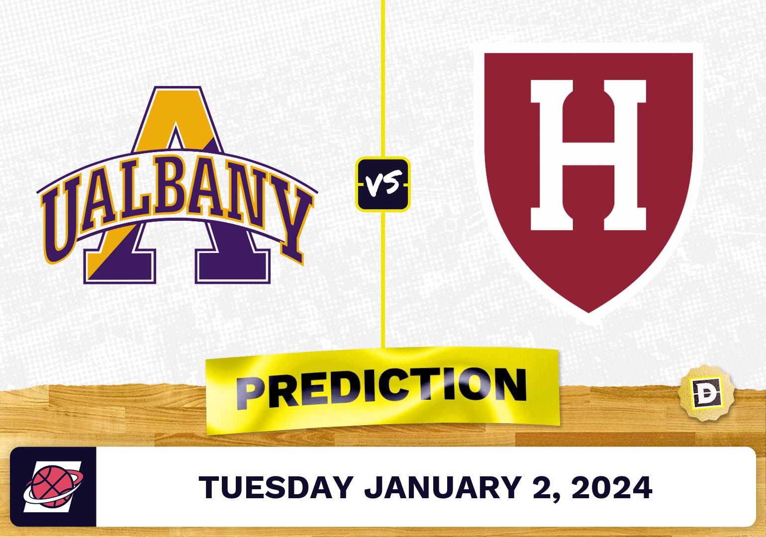 Albany vs. Harvard Prediction, Odds, College Basketball Picks [1/2/2024]