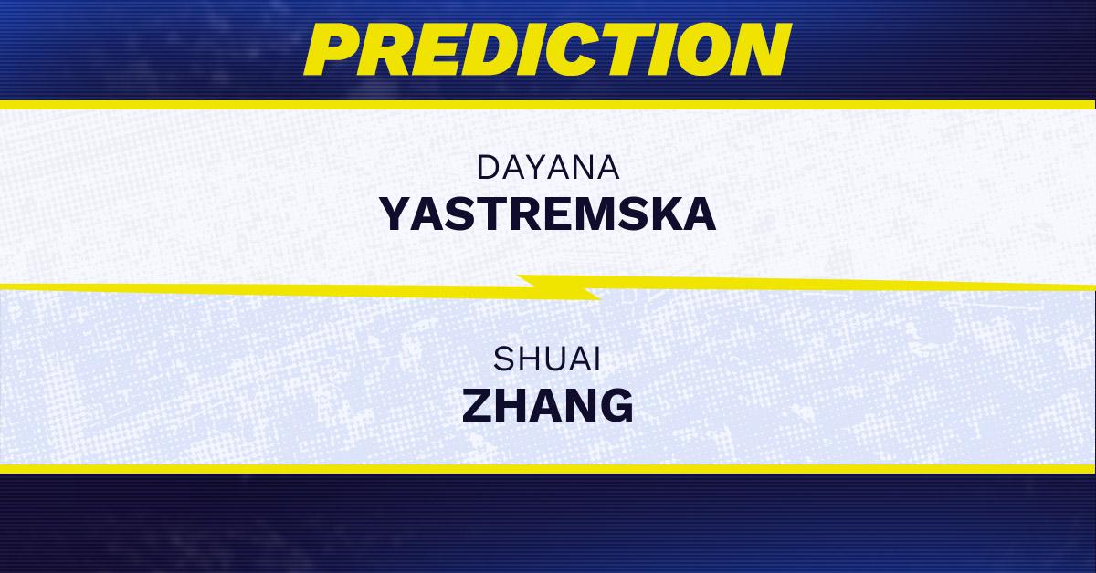Dayana Yastremska vs. Shuai Zhang prediction, odds, picks for WTA Indian Wells Open 2026