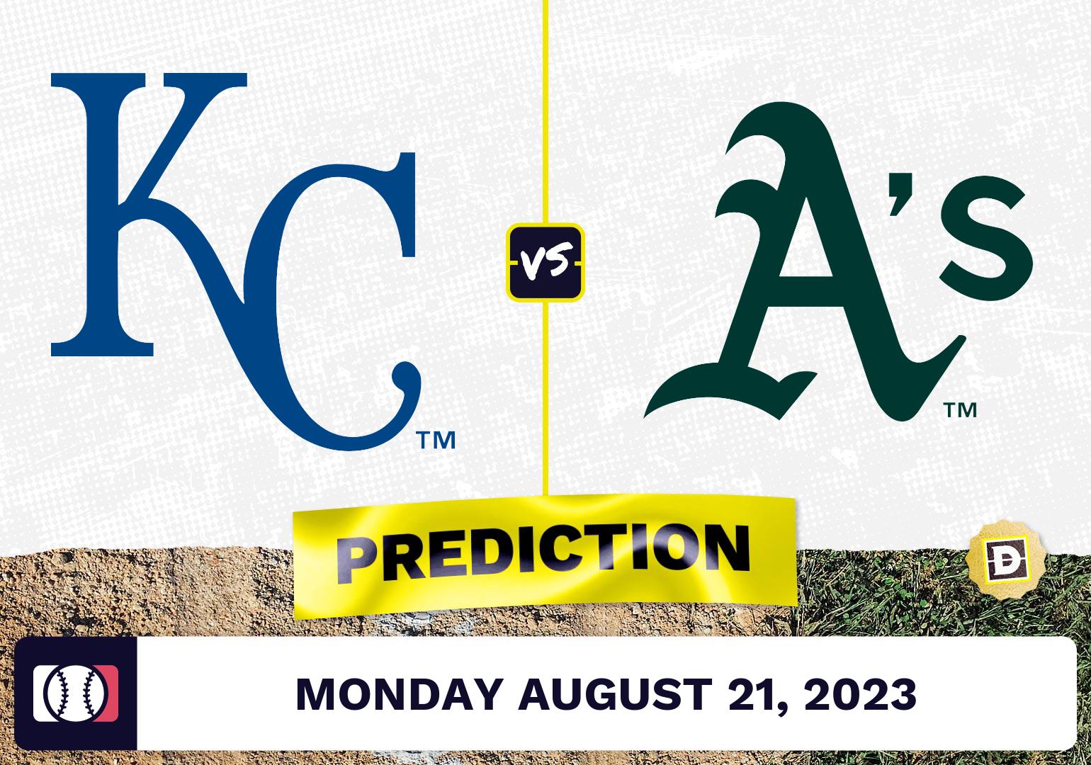 Royals vs. Athletics Prediction for MLB Monday [8/21/2023]