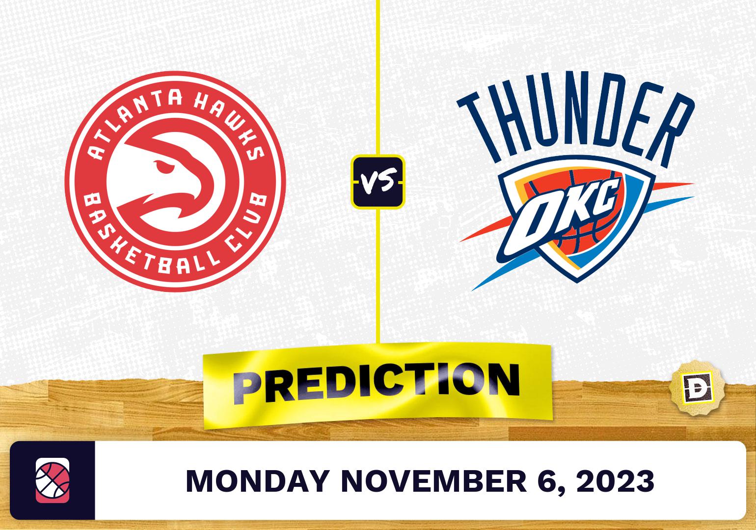 Hawks vs. Thunder Prediction and Odds November 6, 2023
