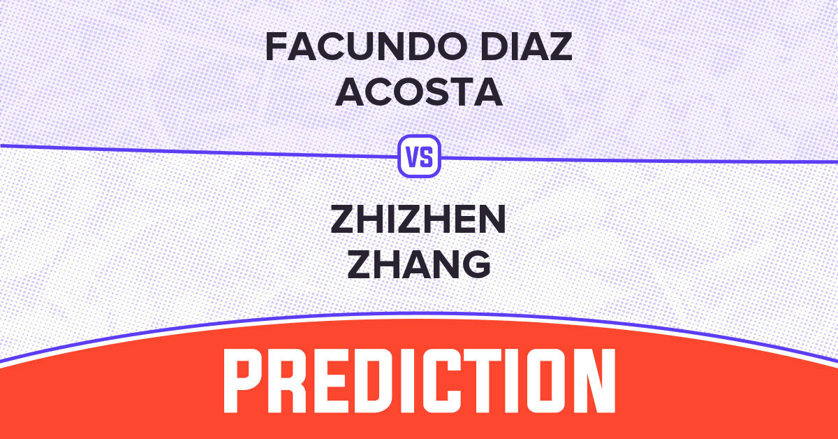 Facundo Diaz Acosta vs Zhizhen Zhang Prediction - French Open 2026
