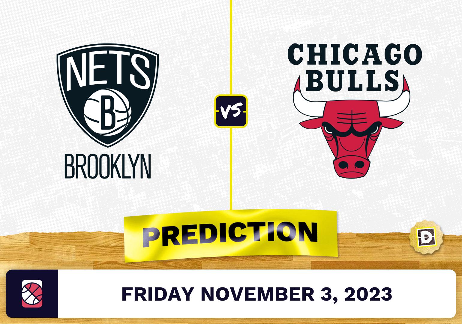 Nets vs. Bulls Prediction and Odds November 3, 2023