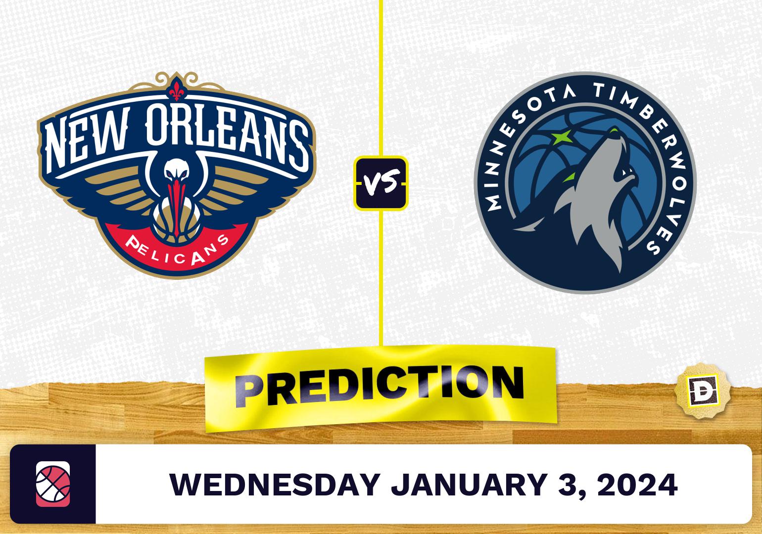 New Orleans Pelicans vs. Minnesota Timberwolves Prediction, Odds, NBA