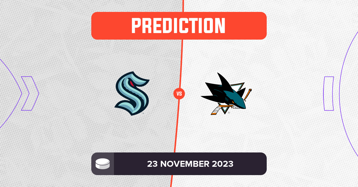 Kraken vs Sharks Prediction and NHL Tips - 23 November 2023