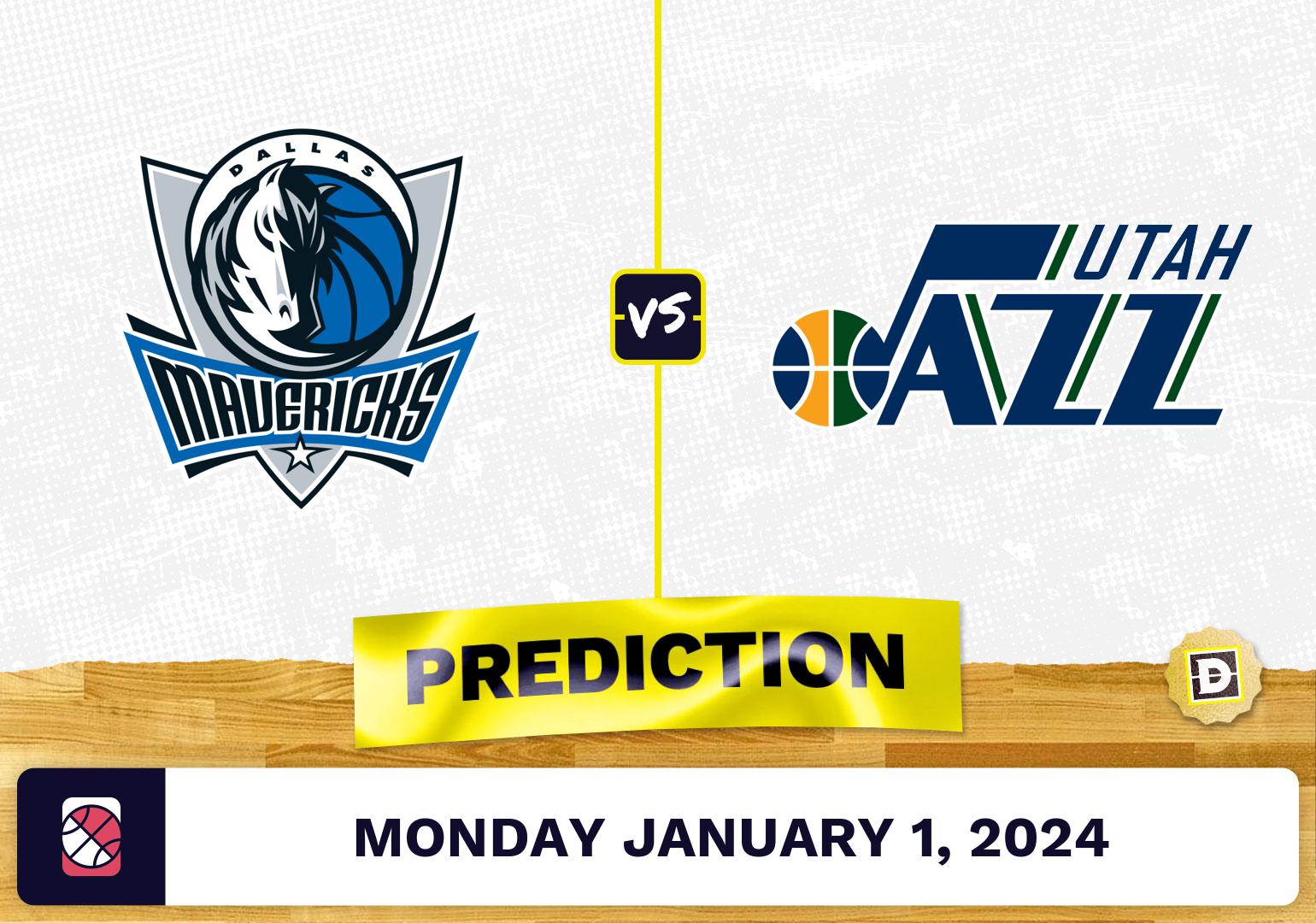 Dallas Mavericks vs. Utah Jazz Prediction, Odds, NBA Picks [1/1/2024]