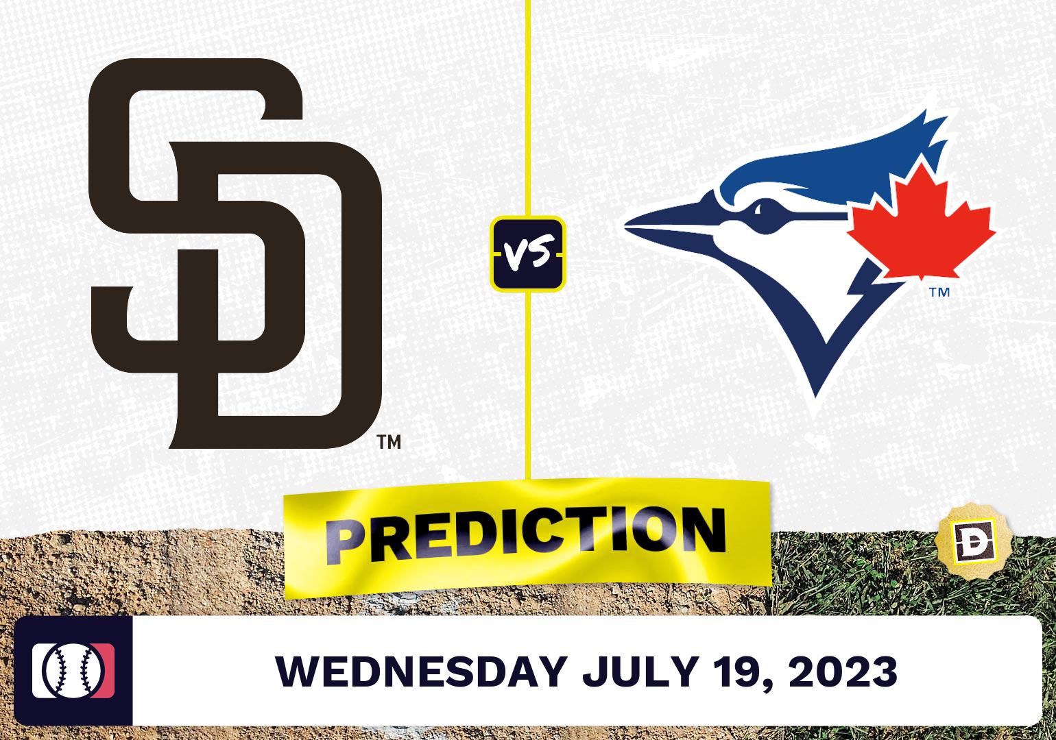 Padres vs. Blue Jays Prediction for MLB Wednesday [7/19/2023]