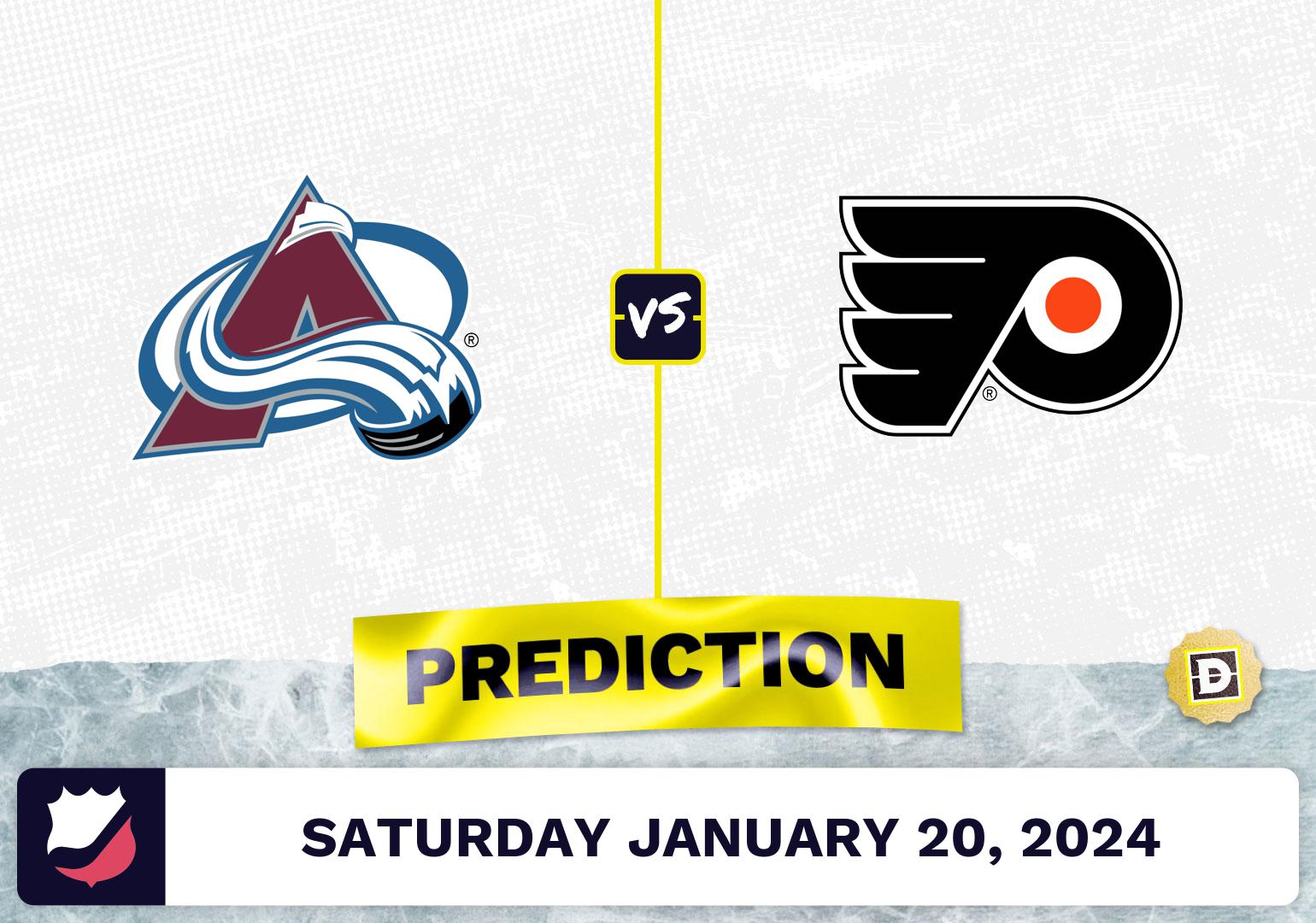 Colorado Avalanche vs. Philadelphia Flyers Prediction, Odds, NHL Picks