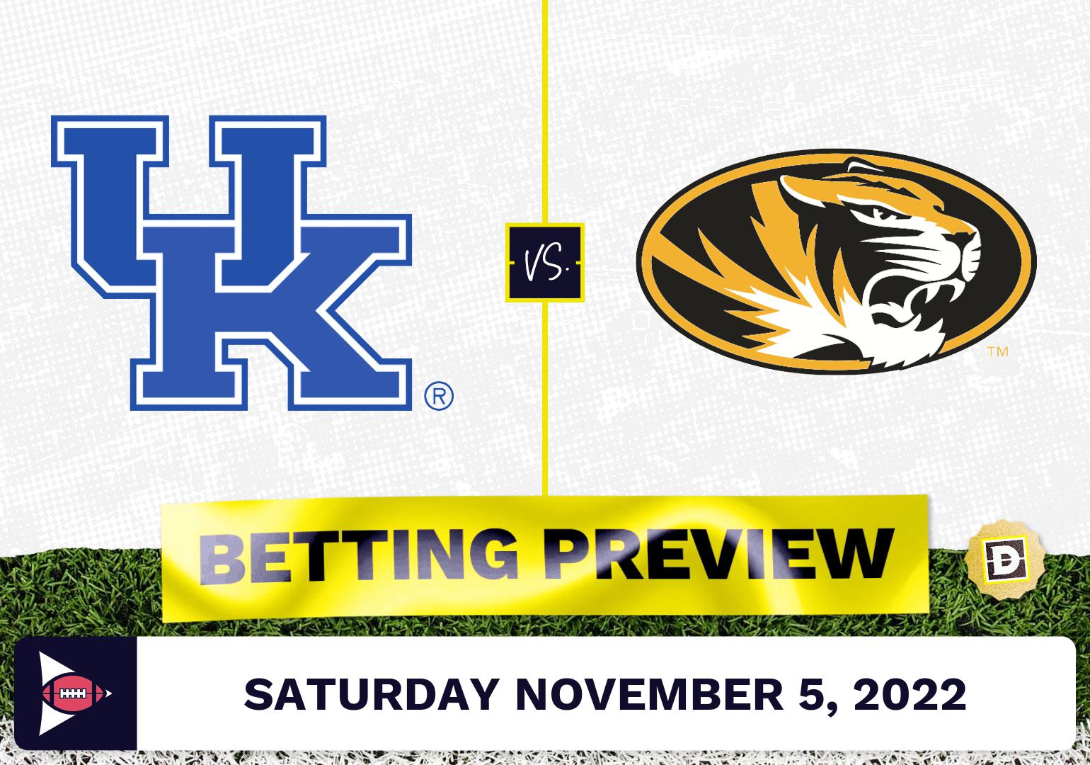 Kentucky vs. Missouri CFB Prediction and Odds Nov 5, 2022