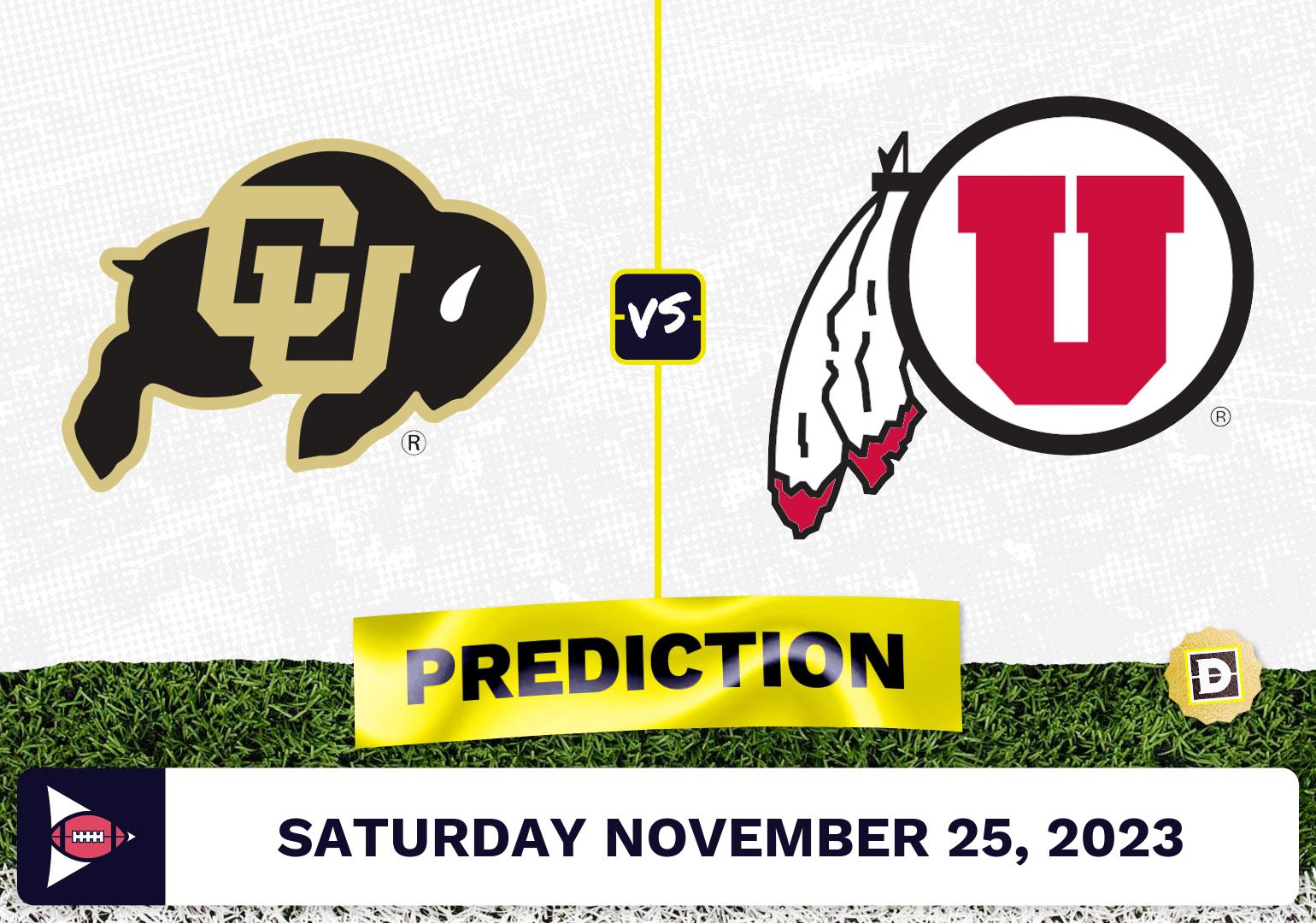 Colorado vs. Utah CFB Prediction and Odds - November 25, 2023