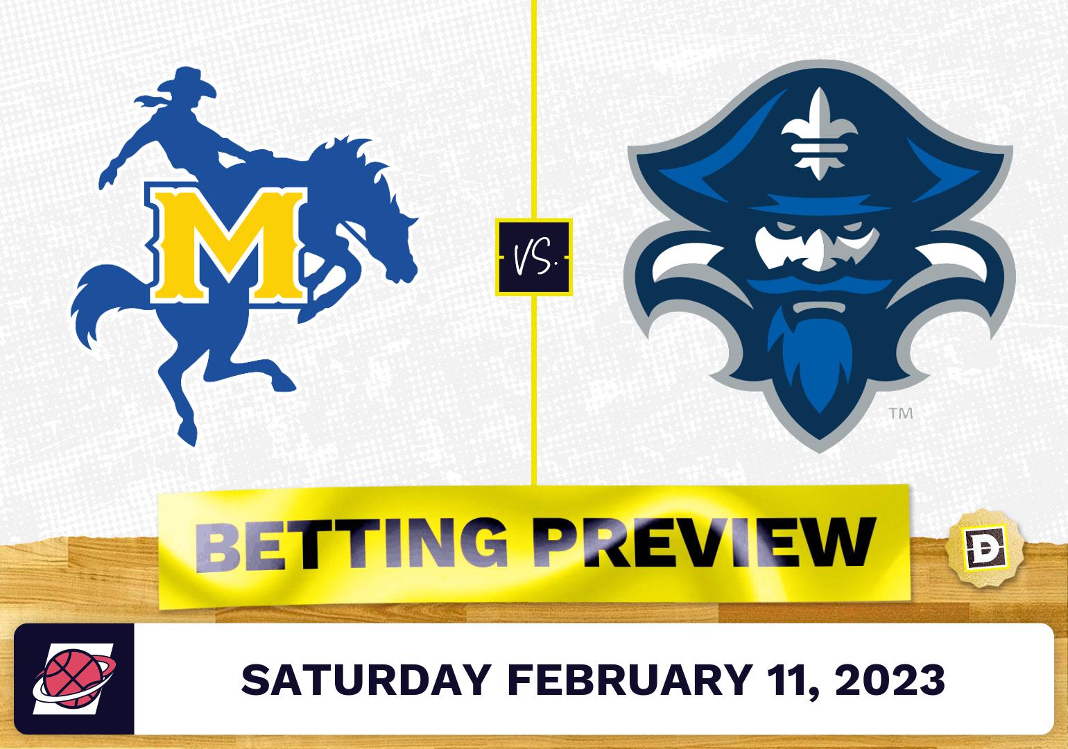 McNeese State vs. New Orleans CBB Prediction and Odds Feb 11, 2023