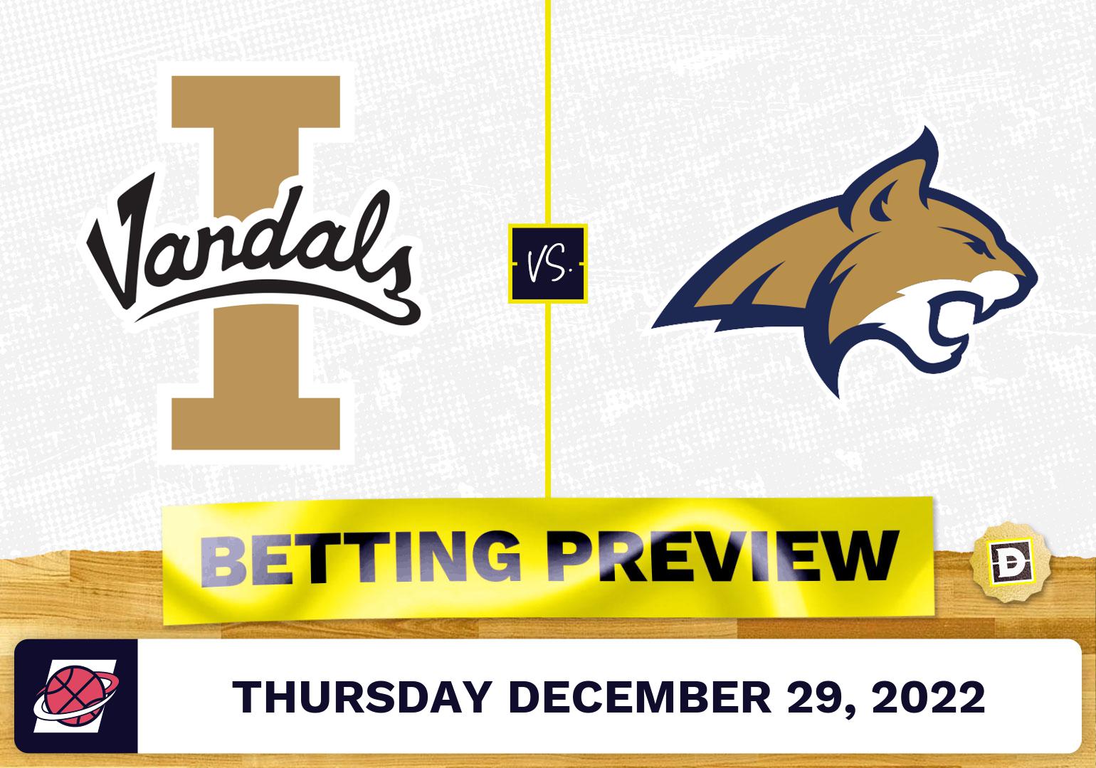 Idaho vs. Montana State CBB Prediction and Odds Dec 29, 2022