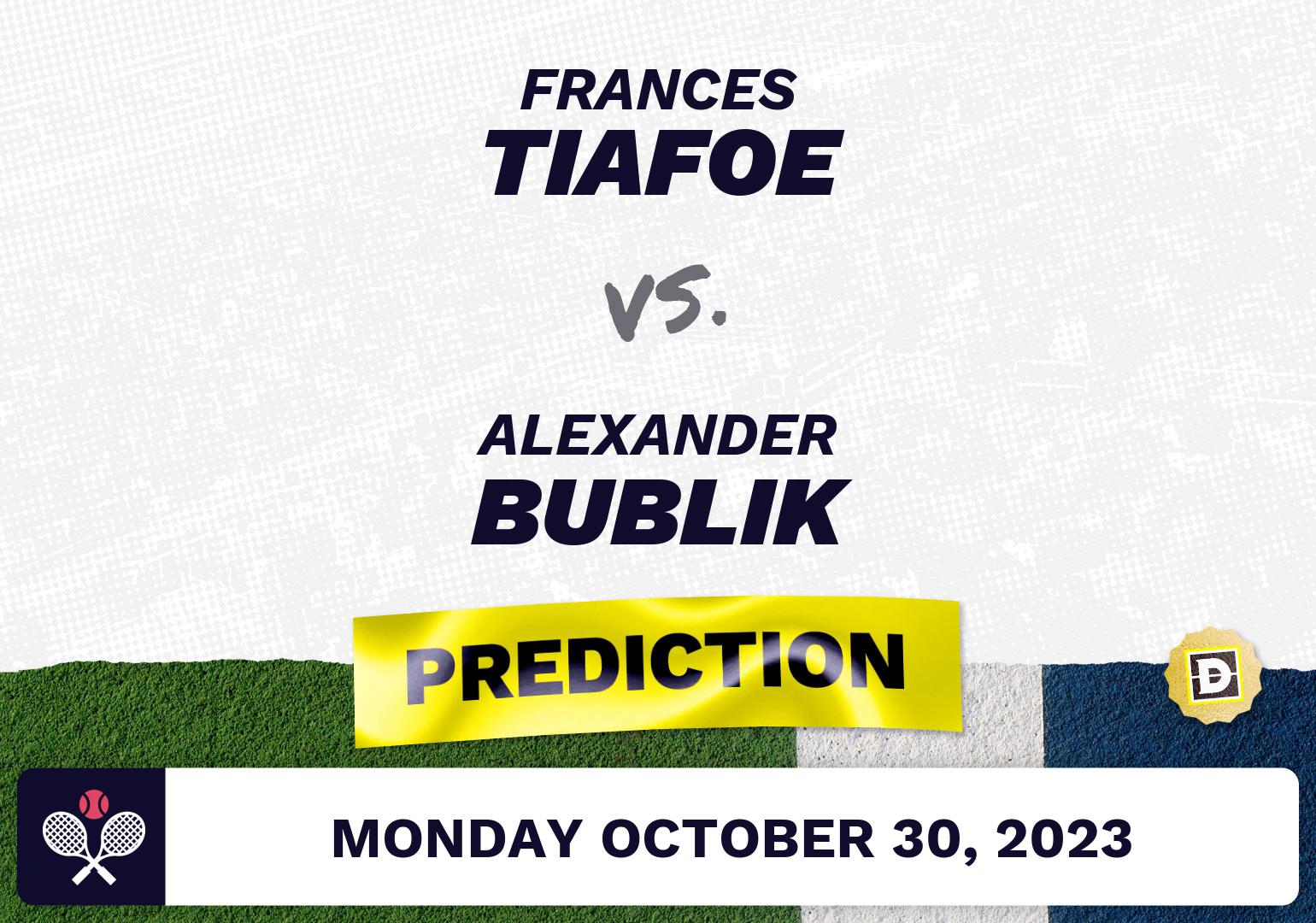 Frances Tiafoe vs. Alexander Bublik Prediction ATP Paris 2023