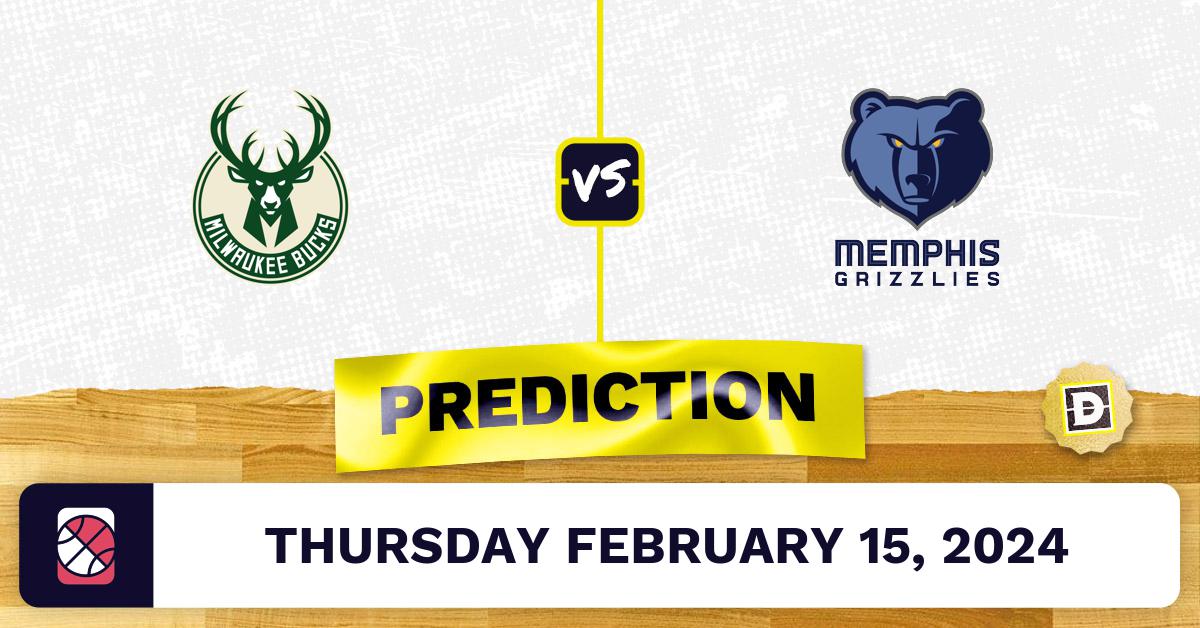 Milwaukee Bucks vs. Memphis Grizzlies Prediction, Odds, NBA Picks [2/15/2024]