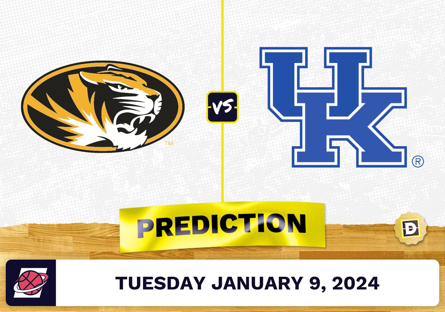 Missouri vs. Kentucky Prediction, Odds, College Basketball Picks [1/9/2024]