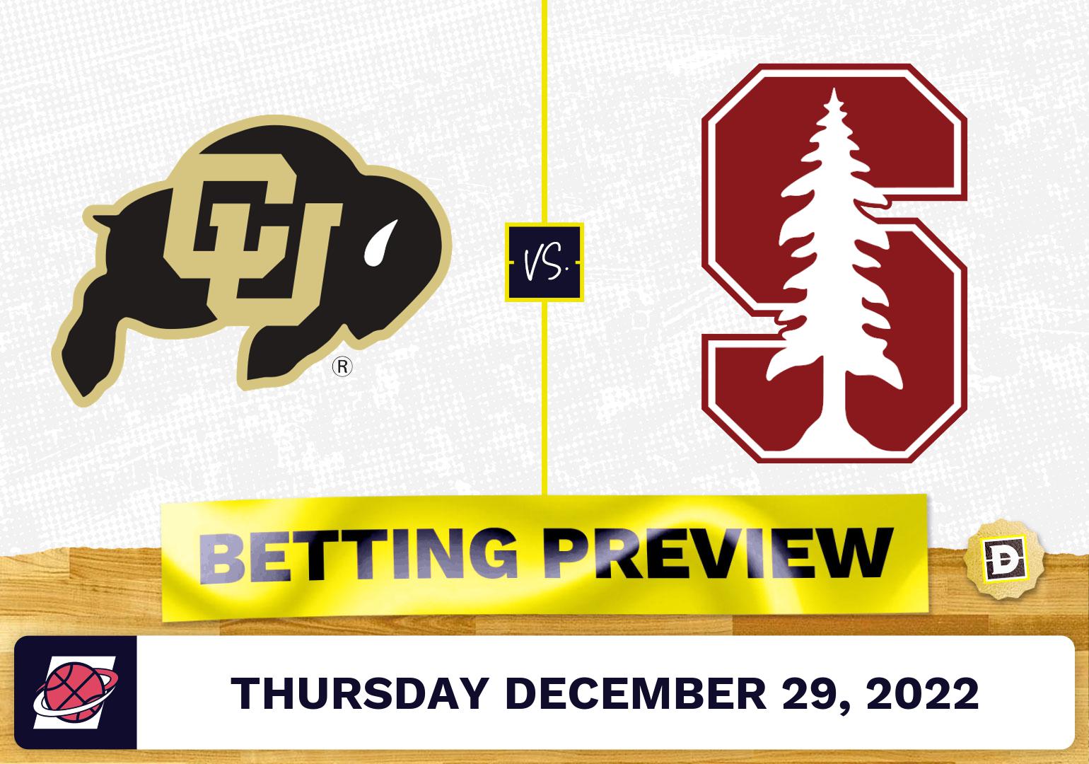 Colorado vs. Stanford CBB Prediction and Odds Dec 29, 2022