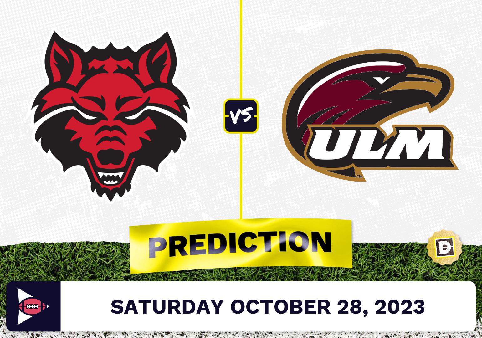 Arkansas State vs. LouisianaMonroe CFB Prediction and Odds October