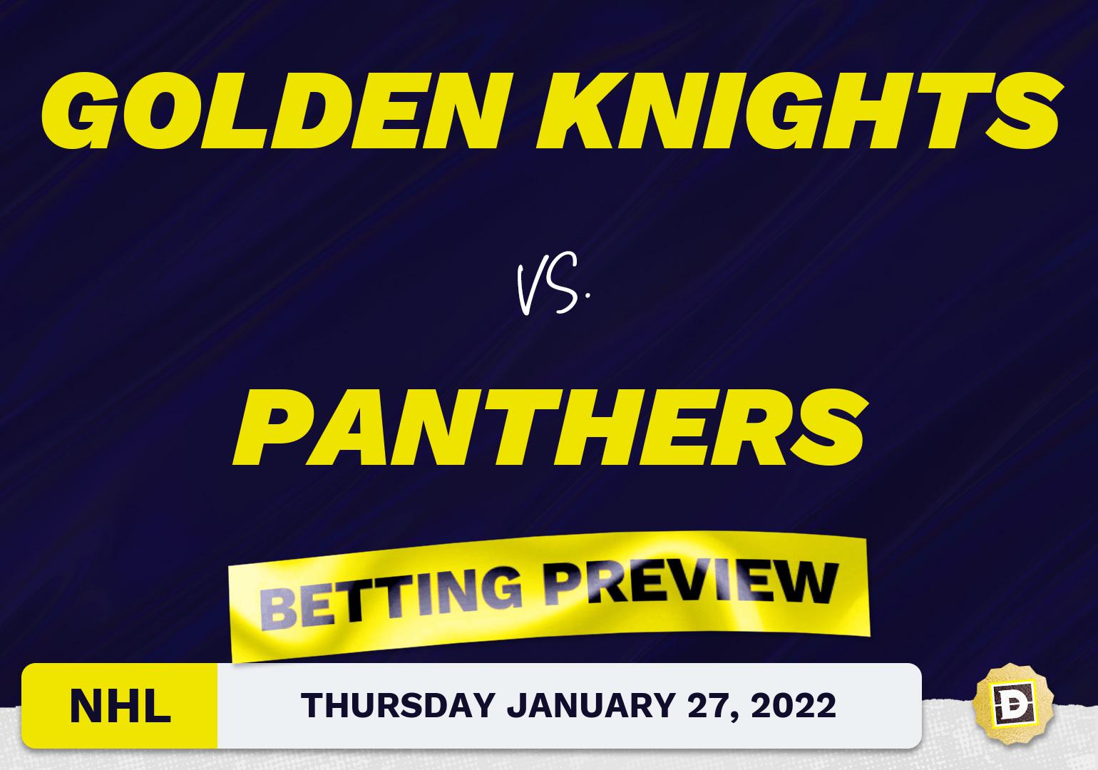 Golden Knights vs. Panthers Predictions and Odds Jan 27, 2022