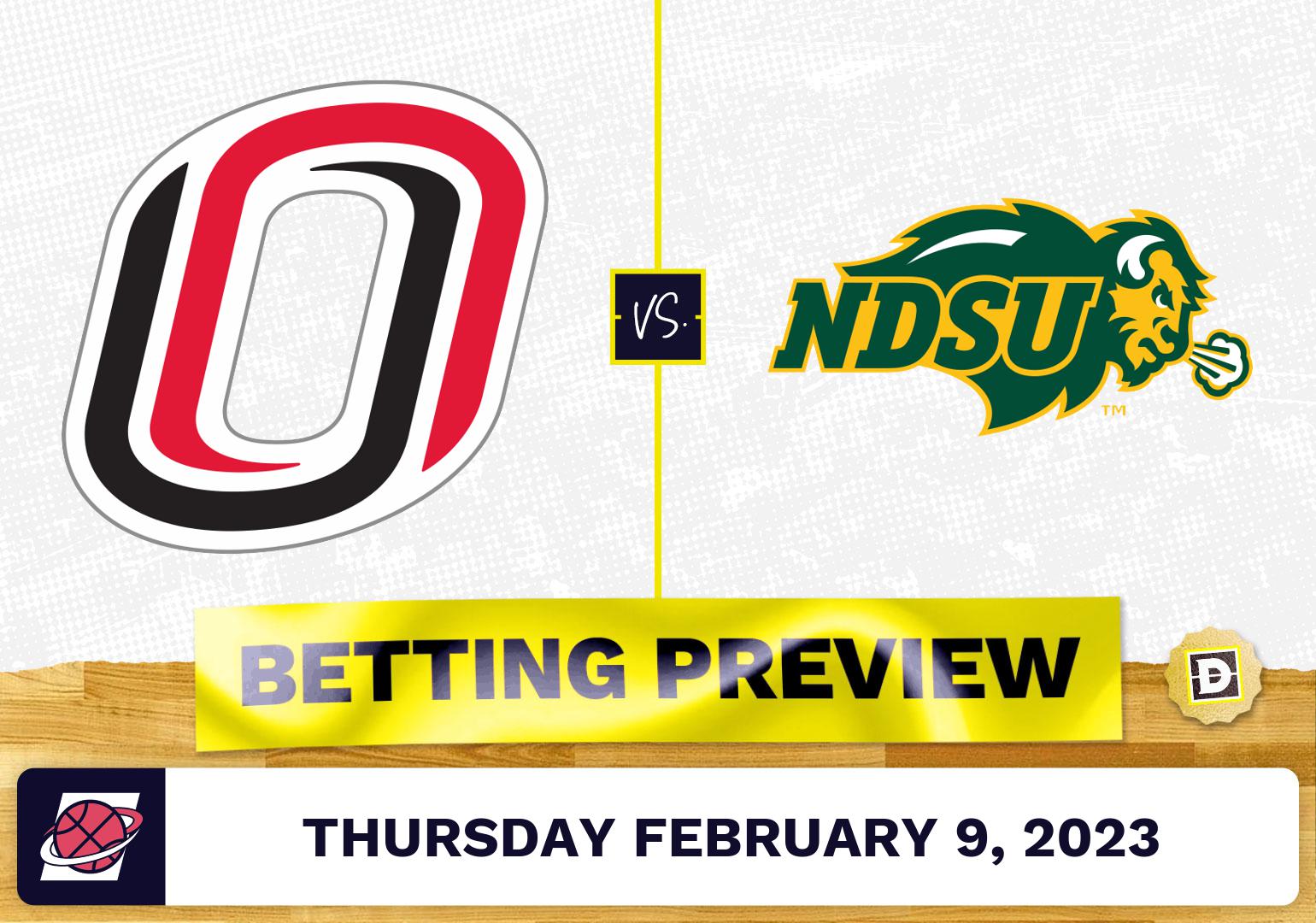 NebraskaOmaha vs. North Dakota State CBB Prediction and Odds Feb 9, 2023