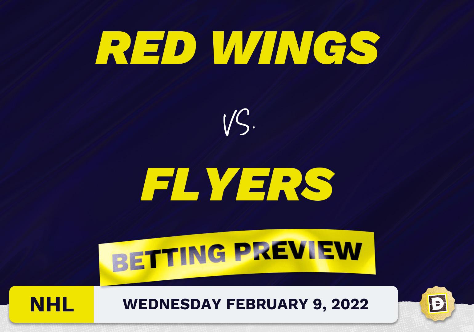 Red Wings vs. Flyers Predictions and Odds Feb 9, 2022