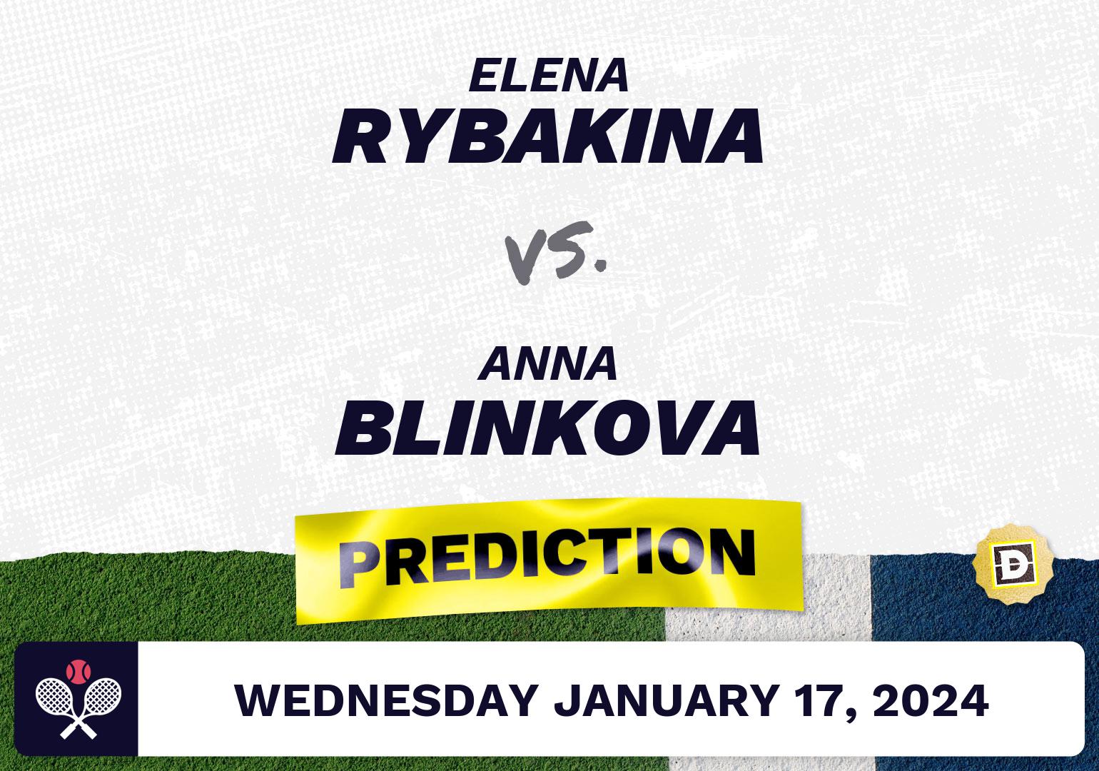 Elena Rybakina vs. Anna Blinkova Prediction, Odds, Picks for Australian