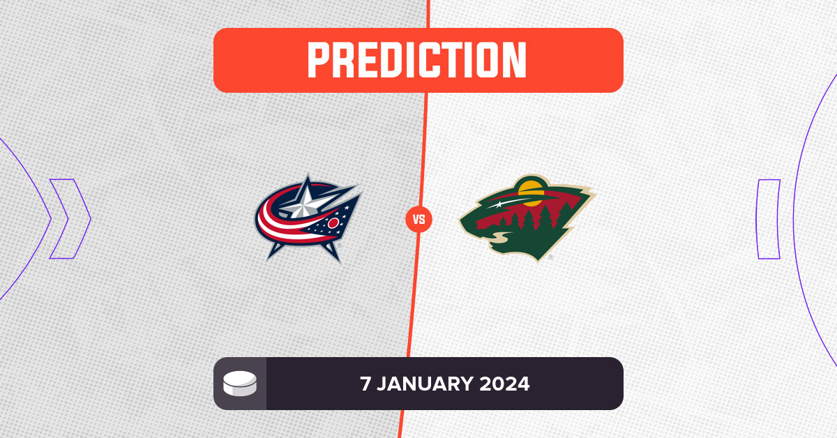 Blue Jackets vs Wild Prediction and NHL Tips 7 January 2024