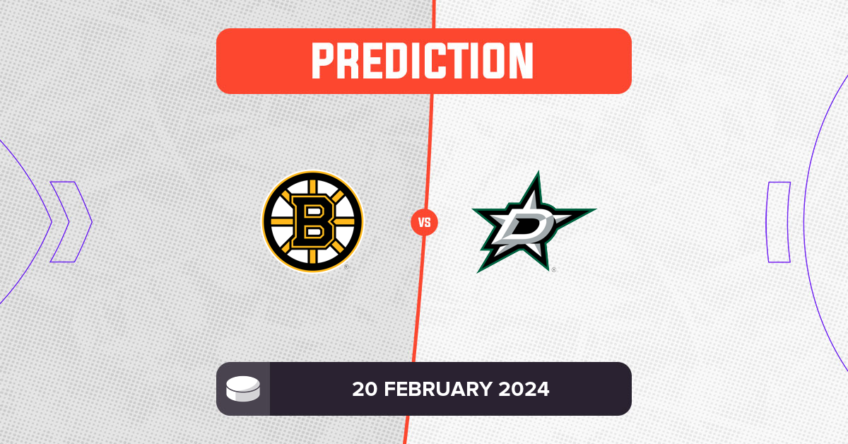 Bruins vs Stars Prediction and NHL Tips - 20 February 2024