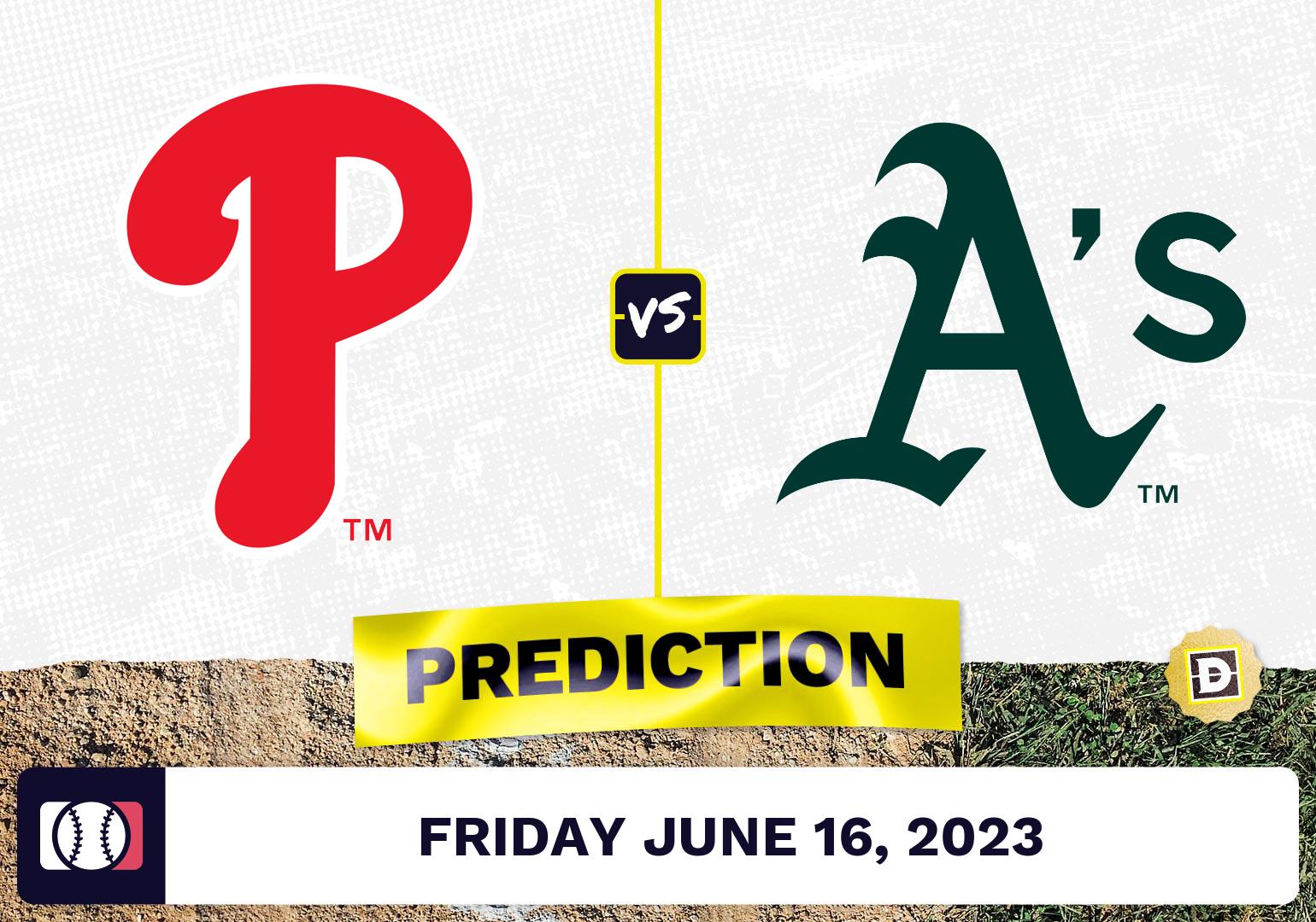 Phillies vs. Athletics Prediction for MLB Friday [6/16/2023]