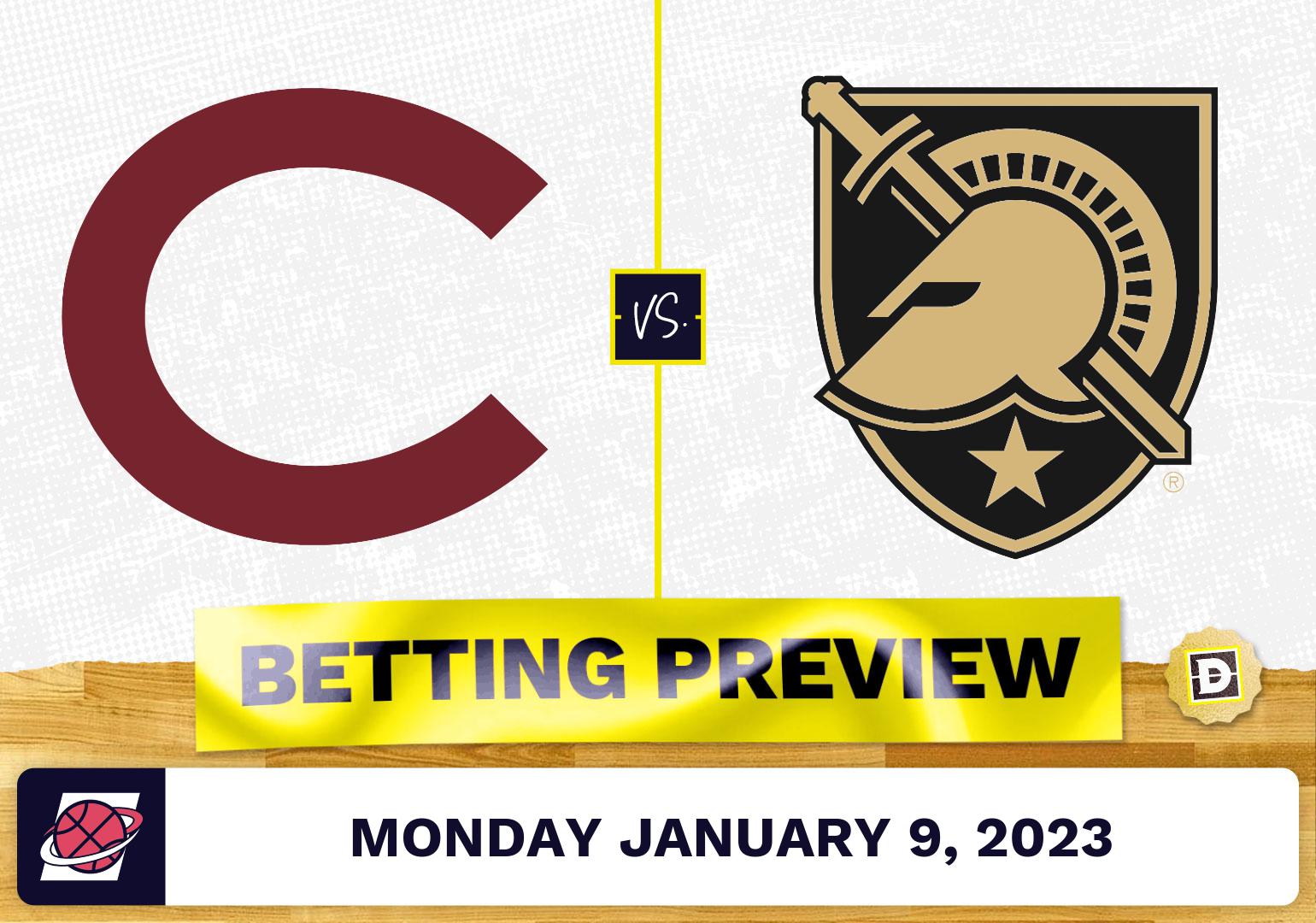 Colgate vs. Army CBB Prediction and Odds Jan 9, 2023