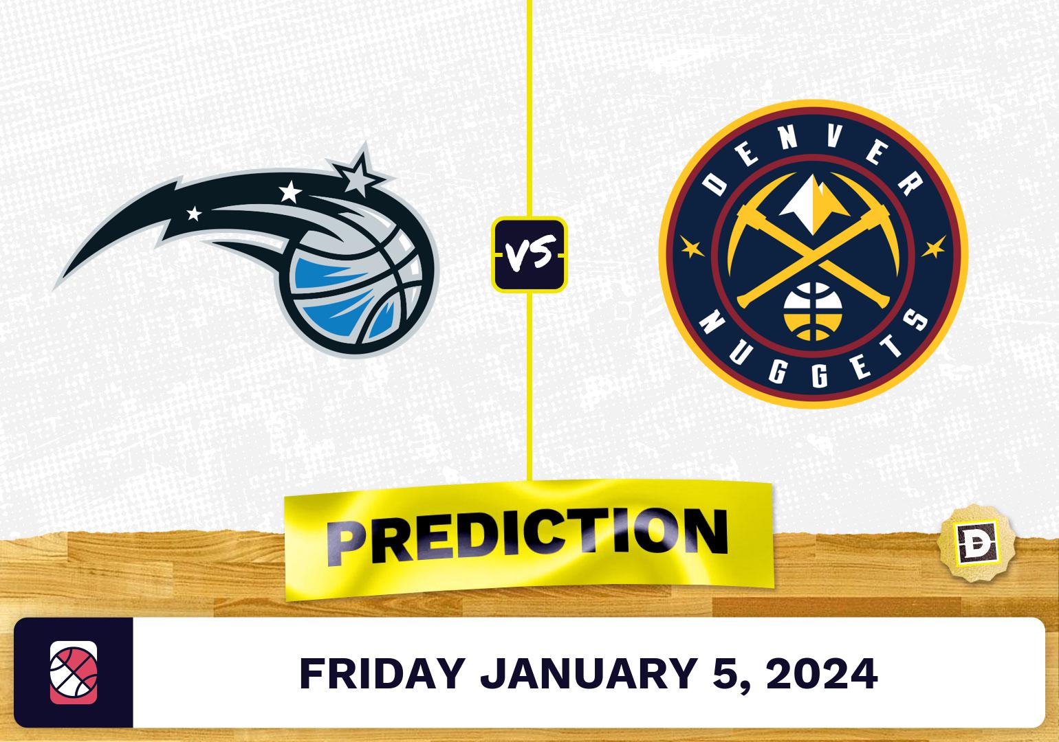 Orlando Magic vs. Denver Nuggets Prediction, Odds, NBA Picks [1/5/2024]