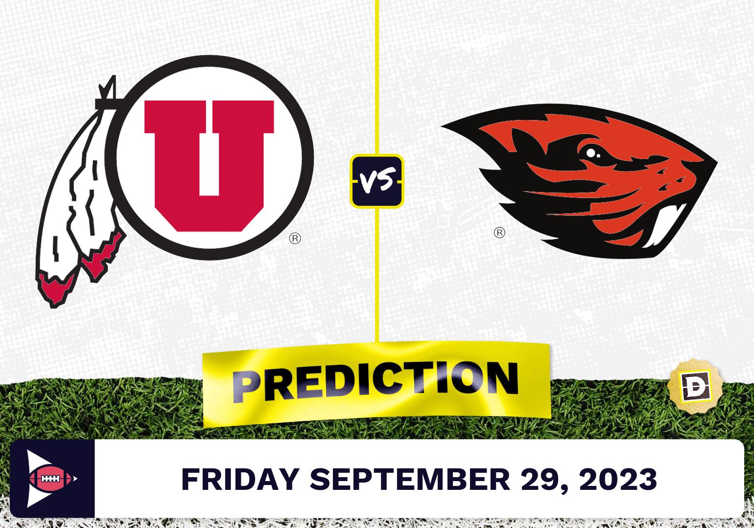 Utah vs. Oregon State CFB Prediction and Odds September 29, 2023