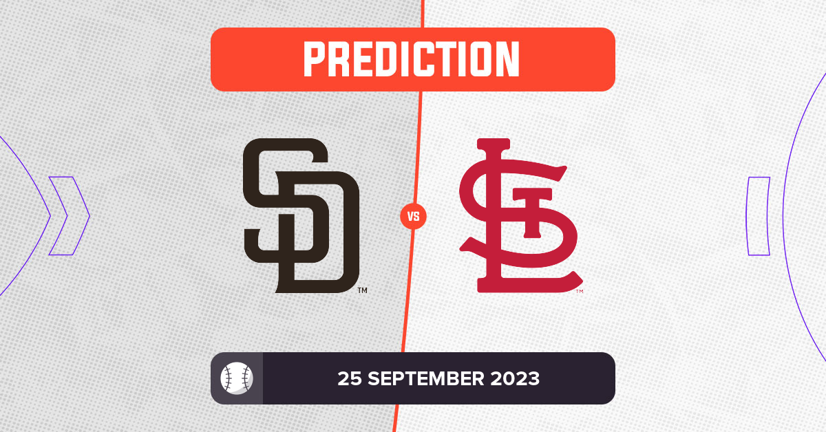 Padres vs Cardinals Prediction and MLB Tips 25 September 2023