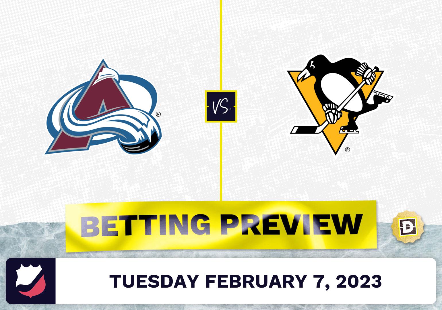 Avalanche vs. Penguins Prediction and Odds Feb 7, 2023