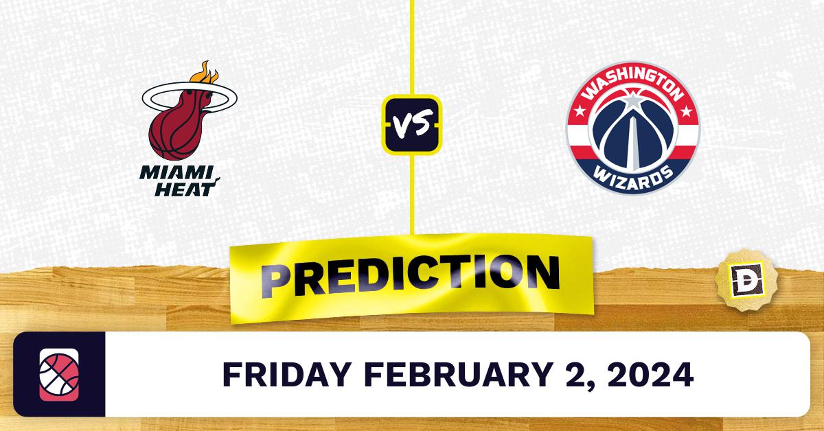 Miami Heat vs. Washington Wizards Prediction, Odds, NBA Picks [2/2/2024]