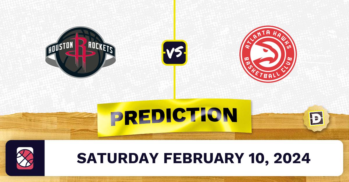 Houston Rockets vs. Atlanta Hawks Prediction, Odds, NBA Picks [2/10/2024]