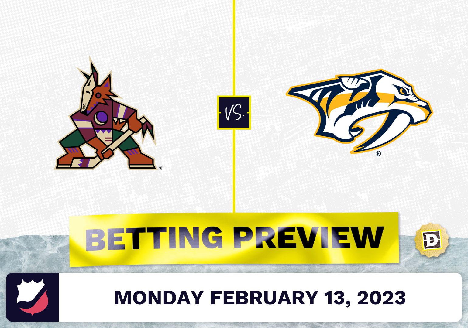 Coyotes vs. Predators Prediction and Odds - Feb 13, 2023