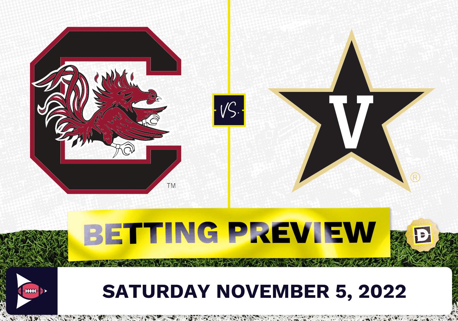 South Carolina vs. Vanderbilt CFB Prediction and Odds Nov 5, 2022