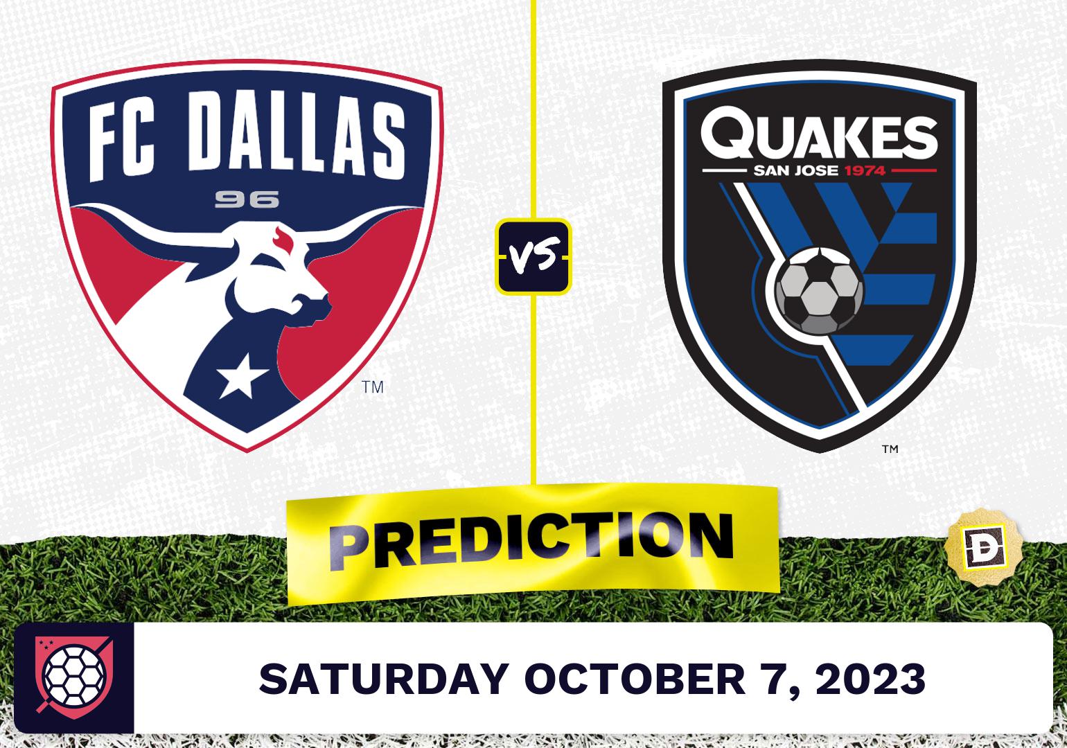 FC Dallas vs. San Jose Earthquakes Prediction - October 7, 2023