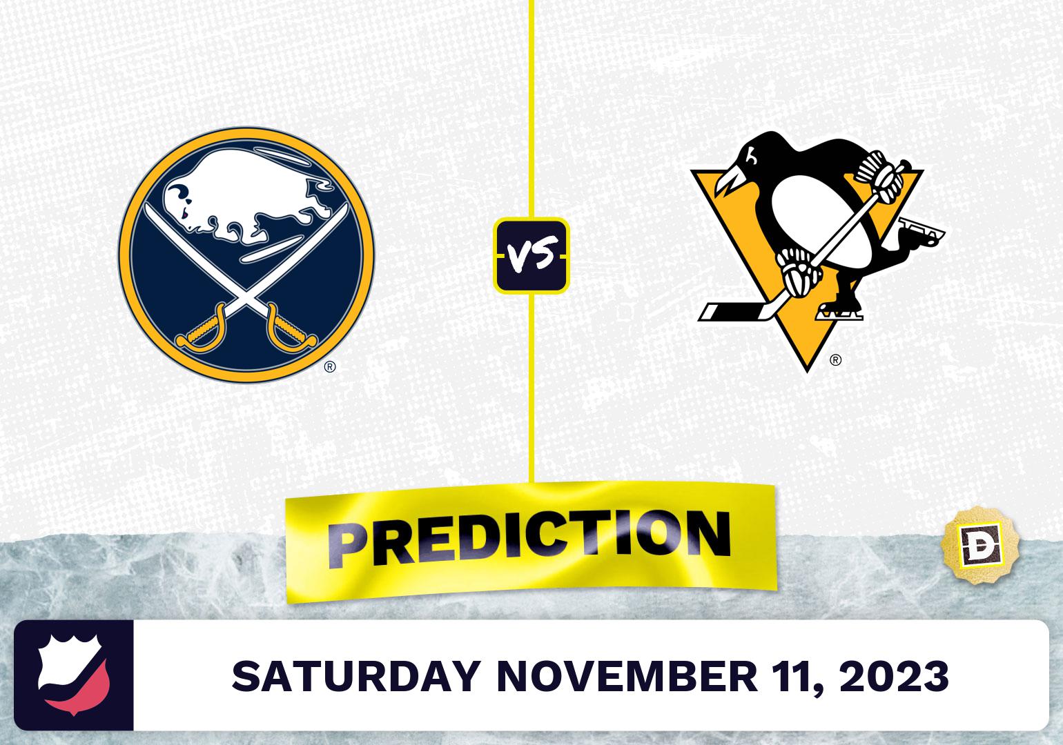 Sabres vs. Penguins Prediction and Odds November 11, 2023